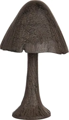 Imagen del producto de Clayre & Eef, figura decorativa de seta, 7x7x13 cm, color marrón, metal