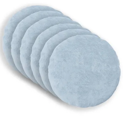 Image de vidaXL, housses de coussin, 6 pièces, HEERLEN, bleu ciel, diamètre 30 cm