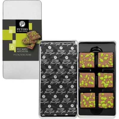 Produktbild von Peters Pecarée Trüffeltäfelchen Pistaziencreme 63g