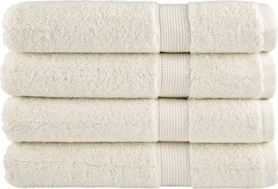 Obrázek produktu pro Premium ručníky SOLUND 4 ks krémové 100 x 200 cm 600 g/m²