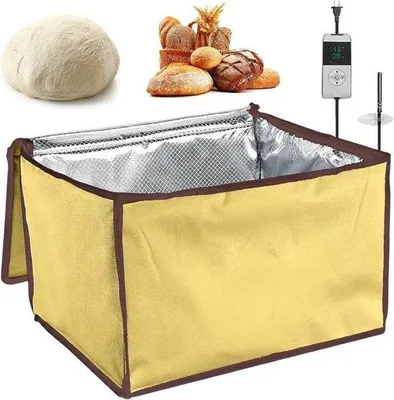 Produktbild von Famanu Gärbox für Sauerteig und Teig - Pizzateigbox mit Deckel - faltbare Brotfermentationsbox - 30 Liter - mit Temperatur und Timer