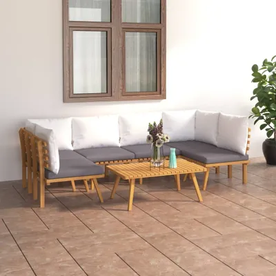 Produktbild von Maison Exclusive - 7-tlg. Garten-Lounge-Set mit Kissen Massivholz Akazie