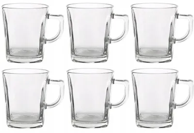 Produktbild von LUXITO Quantum Gläser für Kaffee und Tee mit Henkel 270ml 6er Set