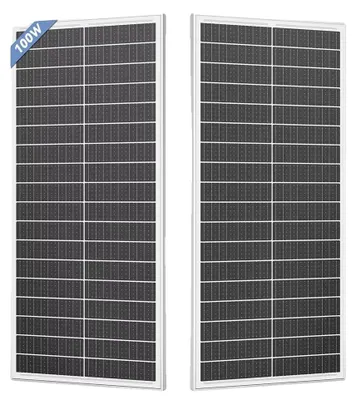 Obrázok produktu pre Solárne panely, monokryštalická technológia, vysoká účinnosť, 100 W, 2 kusy