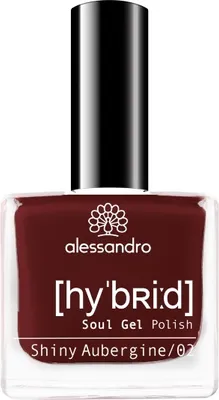 Produktbild von Alessandro Nagellack Hybrid Soul Gel Polish 130 Shiny Aubergine 8 ml