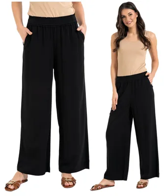 Immagine prodotto di Moraj | Pantaloni da donna - Taglia XXL - Pantaloni estivi neri - Pantaloni da corsa - Viscosa, pantaloni in viscosa