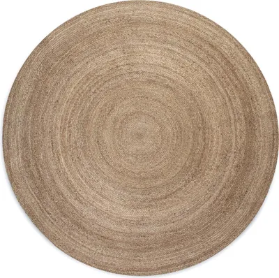 Obrázek produktu pro 140x140 (průměr) kruh Kusový koberec Jute Braided 106006 Grey Brown kruh