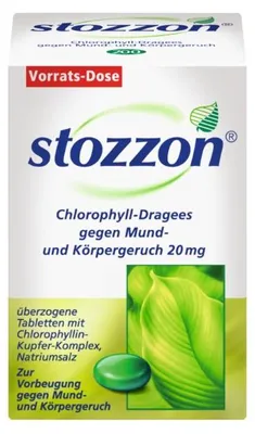 Obrázok produktu pre stozzon chlorofylové tablety proti zápachu z úst a tela, 200 tabliet