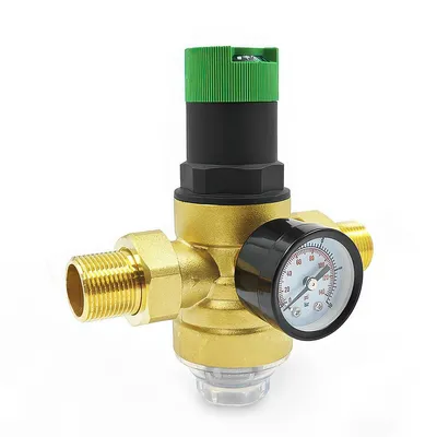 Produktbild von Druckminderer Wasser 3/4 Zoll, Wasserdruckminderer Mit Wasserdruckmesser Und Mesh Filter, Wasser üBerdruckventil zur Regulierung des Wasserdrucks