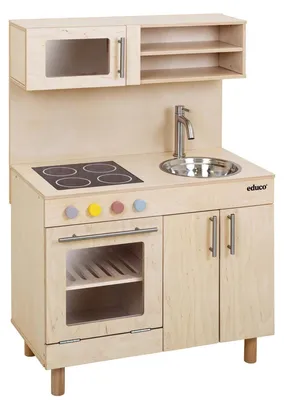 Image de Educo Jeu d'imitation - Cuisine - en bois - jeu Montessori