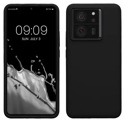 Produktbild von kwmobile Handyhülle für Xiaomi 13T / 13T Pro Hülle - Case Silikon - Kabelloses Laden - Schutzhülle Cover in Schwarz
