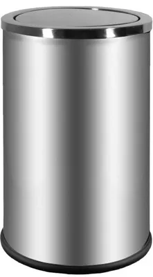 Produktbild von Alda Edelstahl Papierkorb Schwingdeckel 45L Mülleimer Abfalleimer 676B