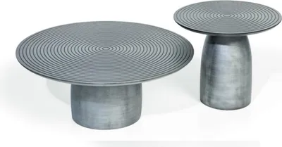 Produktbild von Couchtisch Edelstahl Design Möbel in Wohnzimmer Luxus Modern stil 2x