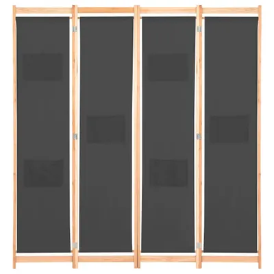 Immagine prodotto di Divisorio a 4 Pannelli Grigio 160x170x4 cm in Tessuto