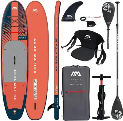 Immagine prodotto di AQUA MARINA ATLAS 12.0 iSUP Board Set gonfiabile Stand Up Paddle kayak pagaia sedile