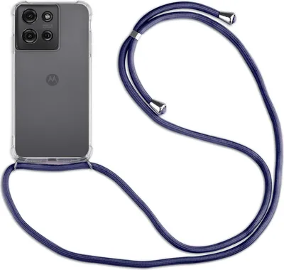 Produktbild von Handykett für Motorola Moto G75 Hülle mit Kordel Handyhülle mit Band in Blau