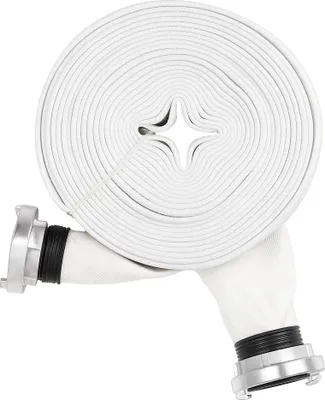 Produktbild von KRAFT&DELE | Industrieschlauch, 2", 20m, mit Kupplung, Feuerwehrschlauch, Bauschlauch, Flachschlauch