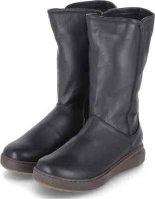 Image de Andrea Conti Bottes d'hiver Femme Noir Cuir lisse Taille : 40