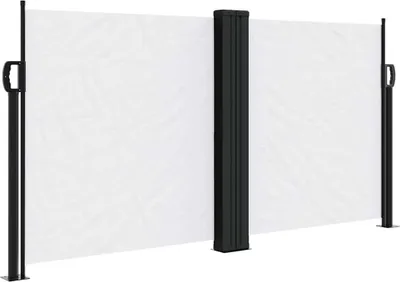 Obrázek produktu pro vidaXL Boční výsuvná markýza bílá 120x600 cm