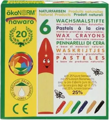 Obrázok produktu pre Voskové pastelky - 6 farieb