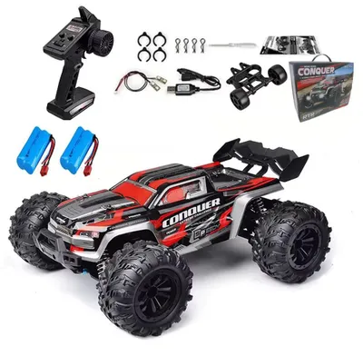 Produktbild von WLtoys 16101 1:16 4WD Offroad RC Buggy 50 km/h 2 Akkus Rot