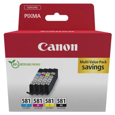 Obrázek produktu pro Canon 2103C007, Černá, Azurová, Purpurová, Žlutá, 4 kusů, Balení více kusů