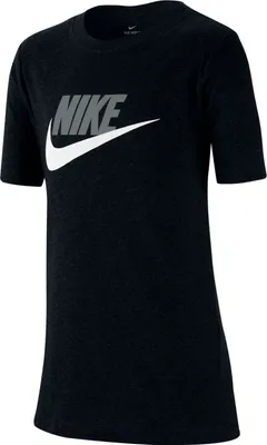 Produktbild von Nike Kids Baumwolle T-Shirt Kinder BLACK/LT SMOKE GREY XL