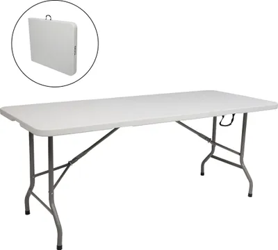 Produktbild von FCH Gartentisch klappbar 183 x 76 x 74cm Klapptisch Falttisch Camping Buffettisch mit Tragegriff