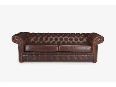 Produktbild von 3-Sitzer Chesterfield-Sofa aus gealtertem Leder CLOTAIRE