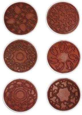 Produktbild von EDUPLAY 220-035 Mandala Stempel Tiermotive, mehrfarbig, 6-teilig (1 Set)