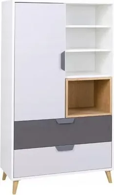 Produktbild von Tkmoebel Bücherregal Mit Schubladen 80Cm Jugendzimmer Joker 5