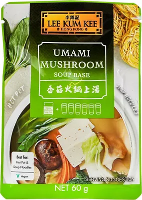 Produktbild von LEE KUM KEE Umami-Pilze-Geschmack Suppenbasis für Hot-Pot 60g | Hot Pot Würzmischung | Suppenbasis für Nudelgerichte