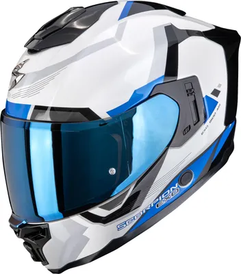 Zdjęcie produktu dla Kask Scorpion Exo-1500 Air Arena, biały/niebieski/czarny, rozmiar M (57/58)