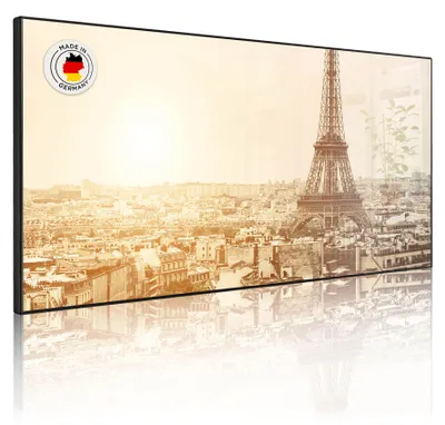 Produktbild von Metall Magnettafel beschreibbar 78x37cm Motiv Dächer Von Paris [MTSCHQ 11406]