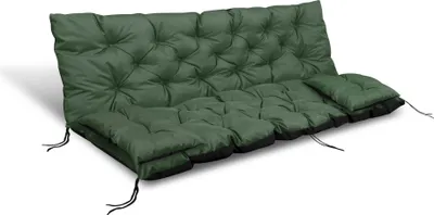 Produktbild von Vankúš pre hollywoodsku hojdačku Záhradný vankúš na lavičku Záhradný nábytok Hojdací vankúš 180x60x50 cm zelená