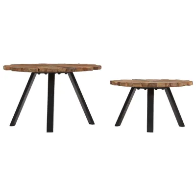 Immagine prodotto di vidaXL Tavolini da caffè 2 pz. Legno massiccio di recupero