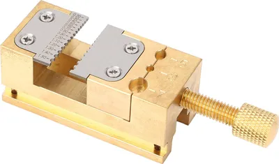 Image de Pince d'étau de réparation de montres pour bijoutiers Horlogerie Pointeur de Roue Pince de Tube Outil de Maintien en Métal 0.2-1.5mm Dia de Trou