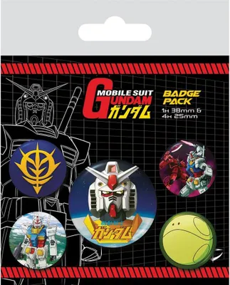Obrázok produktu pre Odznaky Mobile Suit Gundam 5-pack Intergalactic