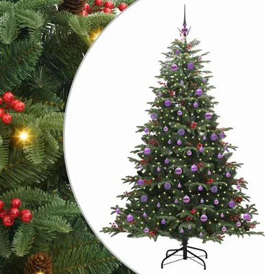 Produktbild von vidaXL Künstlicher Weihnachtsbaum mit 300 LEDs Grün 210 cm