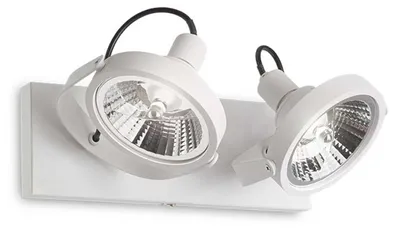 Produktbild von Ideal Lux GLIM GU10 Deckenleuchte 2x dimmbar Weiss warmweiss 200200