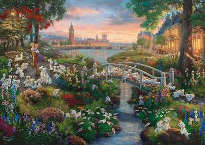 Produktbild von Thomas Kinkade, Disney, 101 Dalmatiner, 1000 Teile Puzzle