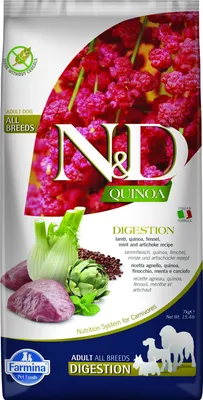 Produktbild von Farmina Pet Food N&D Quinoa, Adult, Groß (26-44 kg), Mittelgroß (11-25 kg), Lamm, 7 kg