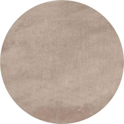 Produktbild von Kurzflor Teppich SKY Beige 120 cm Rund