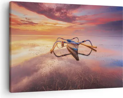 Produktbild von Bild auf Leinwand - Leinwandbild - Einteilig - £ódŸ Westen Die Sonne - 70x50cm - Wand Bild - Wanddeko - Wandbilder - Leinwanddruck - Bilder - Wanddekoration - Leinwand bilder - Wandbild - AA70x50-4433
