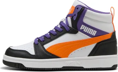 Produktbild von Puma Rebound V6 Mid Jr White-Orange Glo-Black Größe EU 38