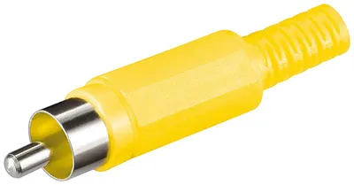 Obrázok produktu pre Goobay RCA plug, RCA, Žltá, 1 kusov