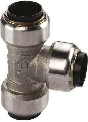 Produktbild von Edelstahl Steckfitting Tectite T-Stück 15 mm DVGW
