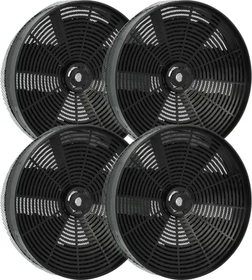 Produktbild von vhbw 4x Aktivkohlefilter kompatibel mit Gorenje DAH90W - AZD 1925, DAH90E - AZD 1925, DAH90S - AZD 1925 Dunstabzugshaube - 17,3 cm, Mit Netzbespannung