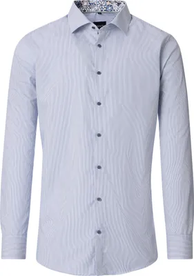 Produktbild von VENTI Herren Businesshemd Langarm Kent Modern-Fit Blau gestreift 39