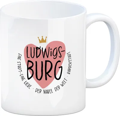 Produktbild von Ludwigsburg Tasse Motiv Herz und Text